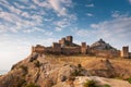 Genoa fortress of the 7th century AD. The city of Sudak. Crimea. Royalty Free Stock Photo