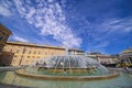 GENOA GENOVA - View of De Ferrari square with the central fountain Royalty Free Stock Photo