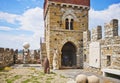 Genoa, Italy - Albertis castle, tower view