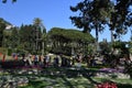 GENOA, ITALY - APRIL 27 2018 - Euroflora return to Genoa in the unique scenario of the Nervi parks