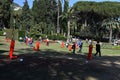 GENOA, ITALY - APRIL 27 2018 - Euroflora return to Genoa in the unique scenario of the Nervi parks