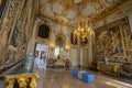 Interior hall of the Royal Palace of Genoa, Italy Royalty Free Stock Photo