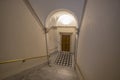 The internal stairs of Abrogio di Negro Palace in the historic center of Genoa, Italy