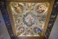 The painted ceiling of the Palace of Balbi Senarega in Genoa, Italy