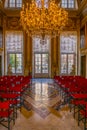 GENOA, ITALY, MARCH 13, 2016: view of a decorative chamber of the palazzo rosso in the italian city Genoa....IMAGE