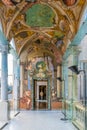 GENOA, ITALY, MARCH 13, 2016: view of a decorative corridor of the palazzo rosso in the italian city genoa....IMAGE