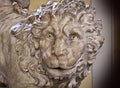 Genoa, Italy - Old marble lion, Renaissance sculpture