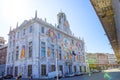 GENOA, ITALY - September 11, 2019: Palazzo San Giorgio - Palazzo delle Compere or St George