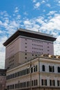 Genoa, Italy - View of the Carlo Felice theatre in De Ferrari square.