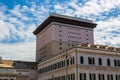 Genoa, Italy - View of the Carlo Felice theatre in De Ferrari square.