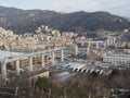 Genoa 19 January 2020, the reconstruction of the Morandi Bridge