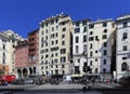 Genoa, Liguria / Italy - 2012/07/06: Genoa city center - Piazza Cavour square