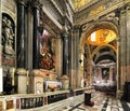 Genoa, Liguria / Italy - 2012/07/06: Interior of the church of Gesu / Jesus