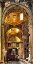 Genoa, Liguria / Italy - 2012/07/06: Interior of the church of Gesu / Jesus