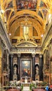 Genoa, Liguria / Italy - 2012/07/06: Interior of the church of Gesu / Jesus