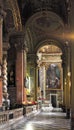 Genoa, Liguria / Italy - 2012/07/06: Interior of the church of the Madonna della Consolazione - Our Lady of the Consolation
