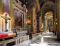 Genoa, Liguria / Italy - 2012/07/06: Interior of the church of the Madonna della Consolazione - Our Lady of the Consolation