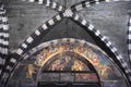 Genoa, Liguria / Italy - 2012/07/06: Interior of Genoa cathedral church - Cathedral of Saint Lawrence