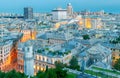 Genoa. Night view of the city. Royalty Free Stock Photo