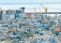 Genoa. Night view of the city. Royalty Free Stock Photo