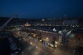 Genoa Night view from Panoramic Wheel Royalty Free Stock Photo