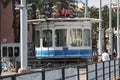 Genoa: The panoramic lift called Bigo inside the area of the ancient port.