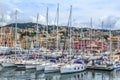 Genoa port sea view with yachts Royalty Free Stock Photo