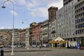 Genoa, 30th august: Piazza Caricamento Square with Historic Buildings from Genoa City. Liguria,Italy Royalty Free Stock Photo