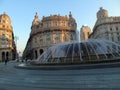 Genoa in winter days with blue sky Royalty Free Stock Photo