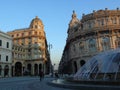 Genoa in winter days with blue sky Royalty Free Stock Photo