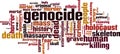 Genocide word cloud Royalty Free Stock Photo