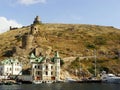 Genoese fortress Cembalo and Balaklava town, Crimea