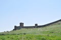 Genoese fortress in Sudak, the Crimea Peninsula, Black Royalty Free Stock Photo