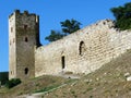 Genoese fortress in Theodosia Royalty Free Stock Photo