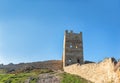 Genoese fortress in Theodosia. Republic of Crimea, October, 2020 Royalty Free Stock Photo