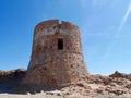 Genoese Tower Capo Rosso on the island Corsica, France.