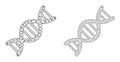 Genome Molecule Icons - Vector Triangular Mesh
