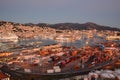 The Port of Genoa as seen from Lanterna, the old lighthouse. Genova. Liguria, Italy Royalty Free Stock Photo