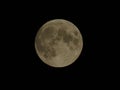 Full moon over the city of Genova by night with a great clear sky