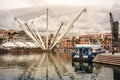 Genova - Liguria - Italy - The Bigo crane in Genoa Porto Antico waterfront