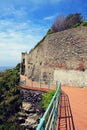 Genova-Nervi, panoramic spot along the walk promenade Anita Garibaldi