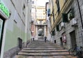 Genova old Italian town medieval buildings urban panorama cityscape architecture history background