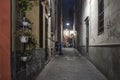 Genova street by night