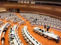 Genova , swiss / switzerland - 09 24 2019 : Geneva United Nations General Assembly Hall onu un Royalty Free Stock Photo