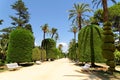 Genoves park situated on seaside of Cadiz, Andalusia, Spain Royalty Free Stock Photo