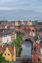 Lieve. River at Augustijnenkaai, Ghent, Belgium