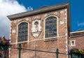 Saint Augustine Cloister facade along Lieve River, Gent, Flanders, Belgium