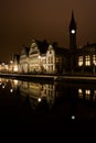 Gent By Night Royalty Free Stock Photo