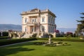 genteel italianate villa featuring a belvedere under a cloudless sky Royalty Free Stock Photo