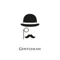 Gentelman logo. Retro style. Royalty Free Stock Photo
